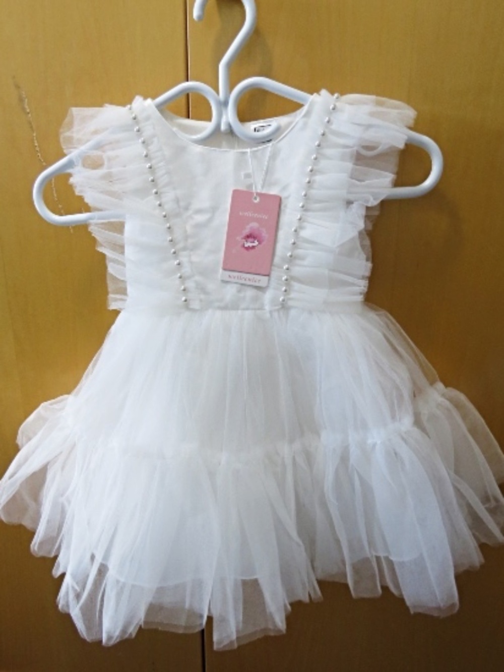 Ruffled Princess Flower Girl Pageant Dress sz. 2-3